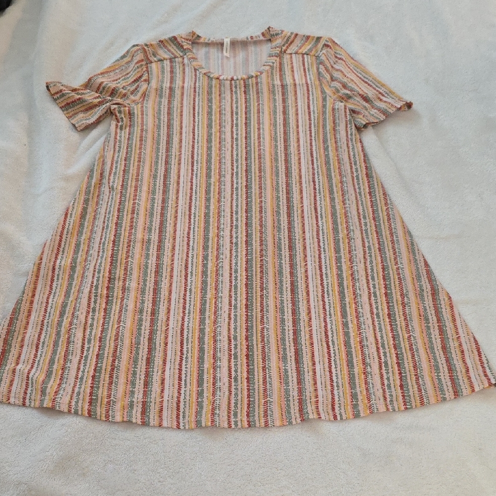 BCBGeneration Womens Tunic with Multicolor Stripes